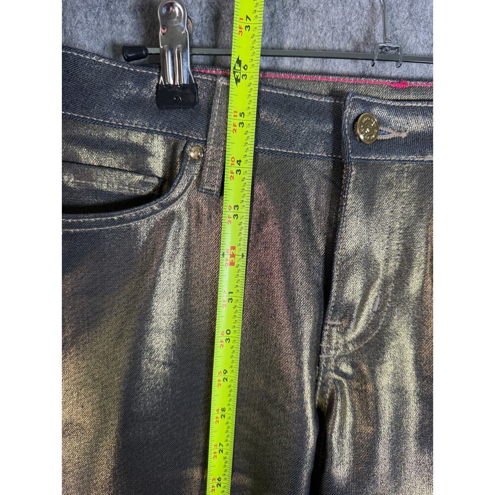 NWOT Kate Spade Broome Street Skinny Jeans Gold Bronze Metallic Size 27 - Picture 7 of 8